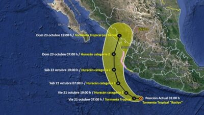 Por Roslyn, en Jalisco suspenden clases y piden no acudir a la playa