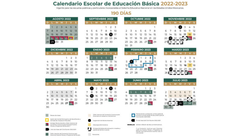 Calendario Escolar 2022 2023 Gto Pics By Year Imagesee 2322