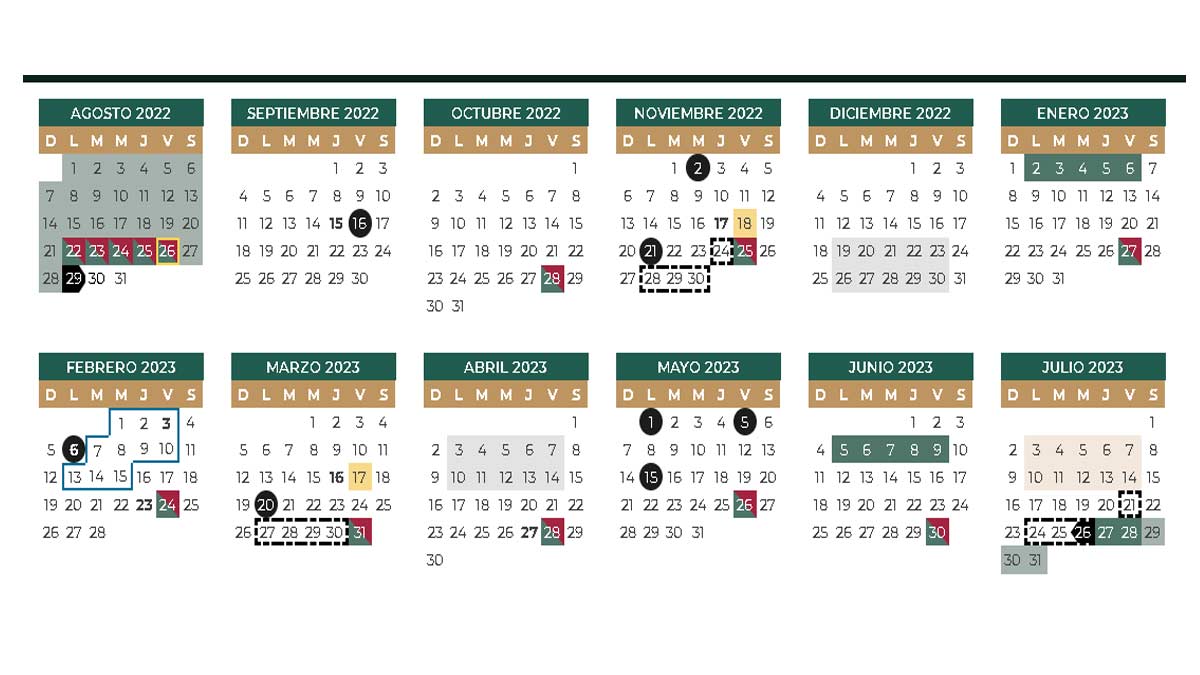 Calendario Escolar Primaria