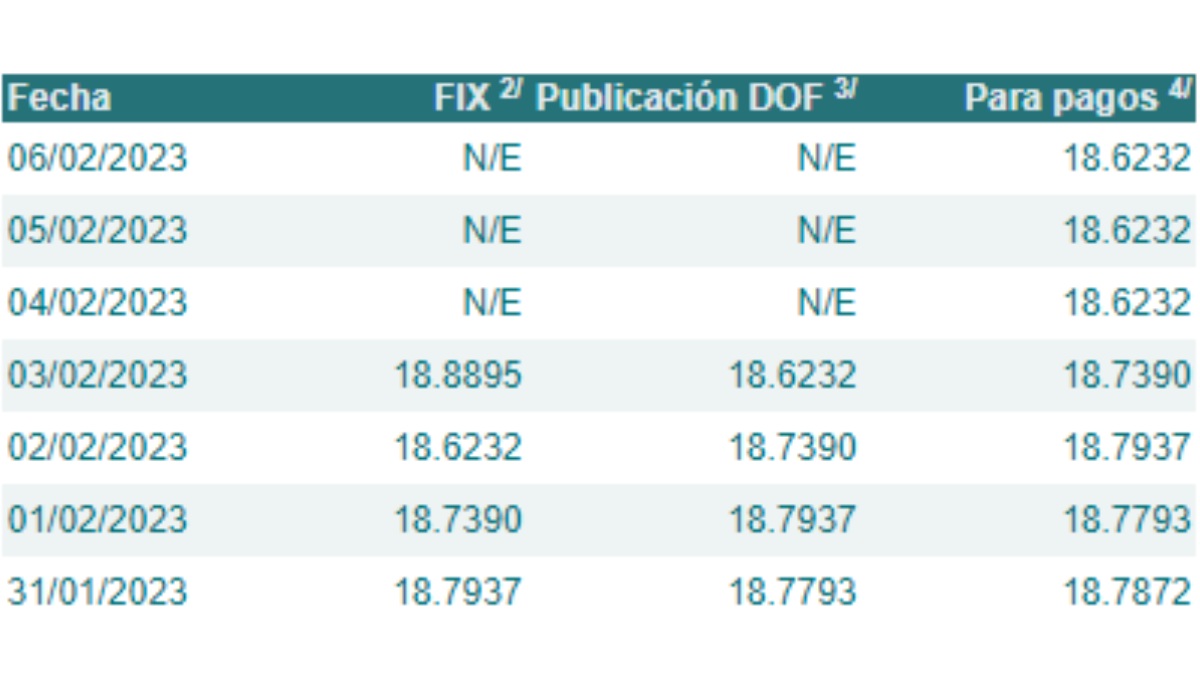 El precio del dólar hoy 6 de febrero de 2023 se cotiza en 18.62 pesos.