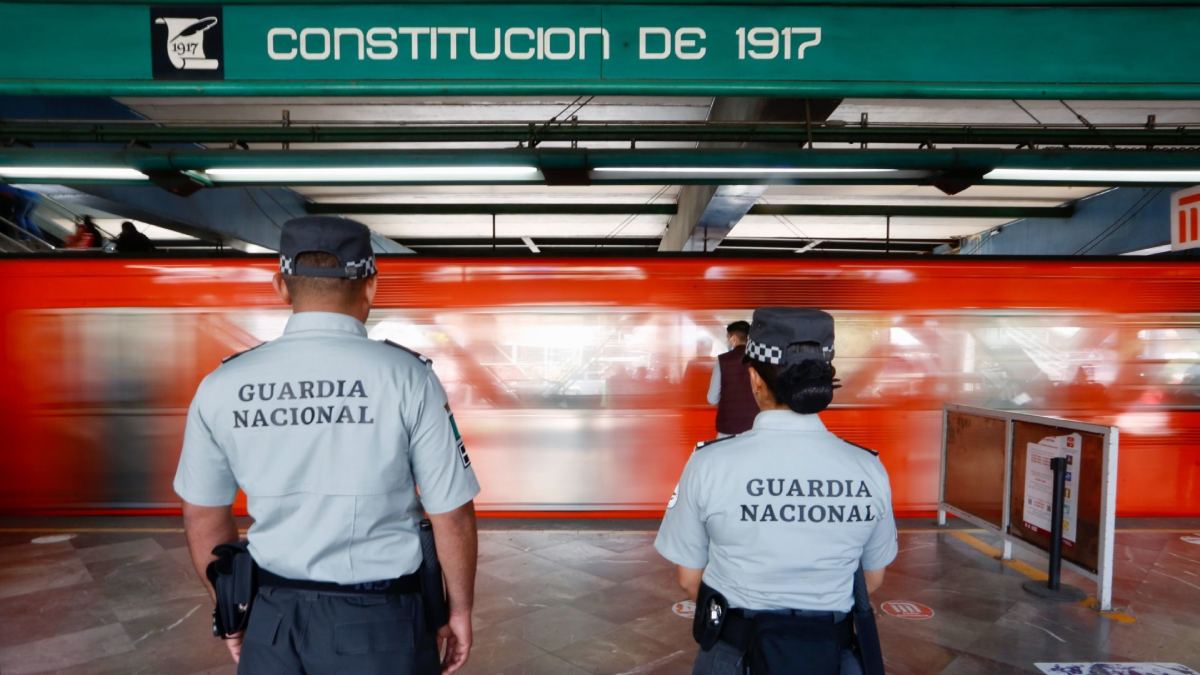 Se retira la Guardia Nacional del Metro