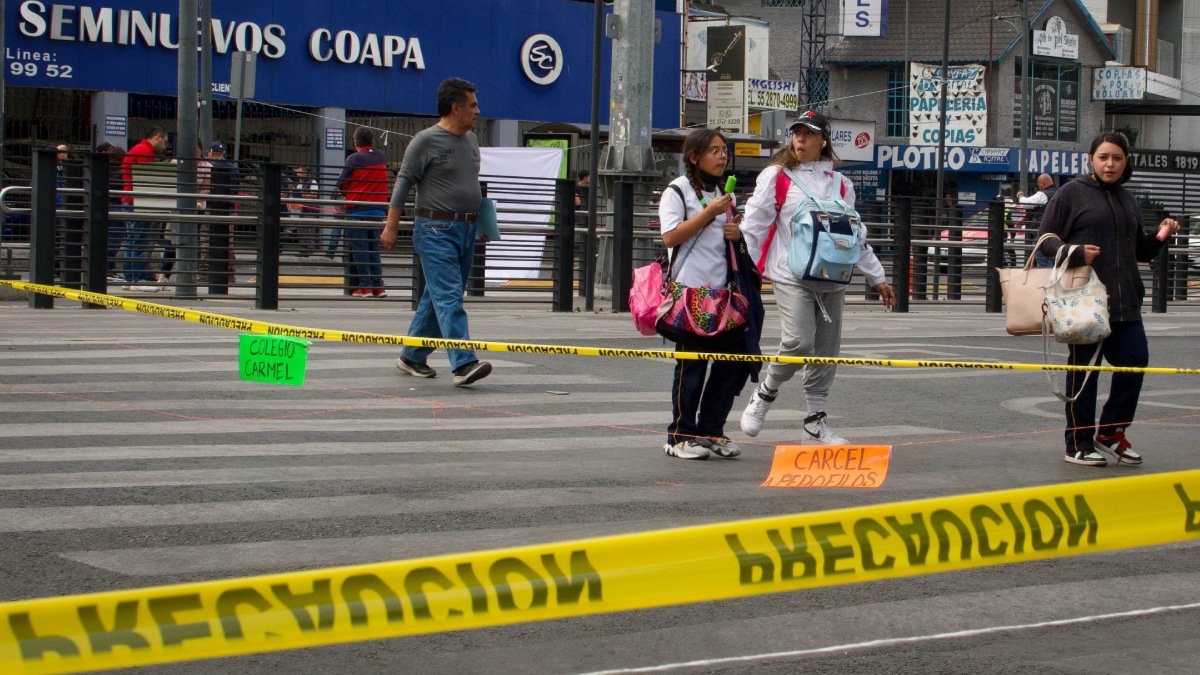 Marchas CDMX bloqueo en Tlalpan