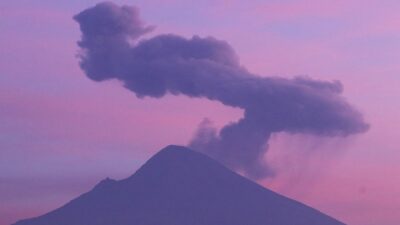 Fumarola en el volcán Popocatépetl