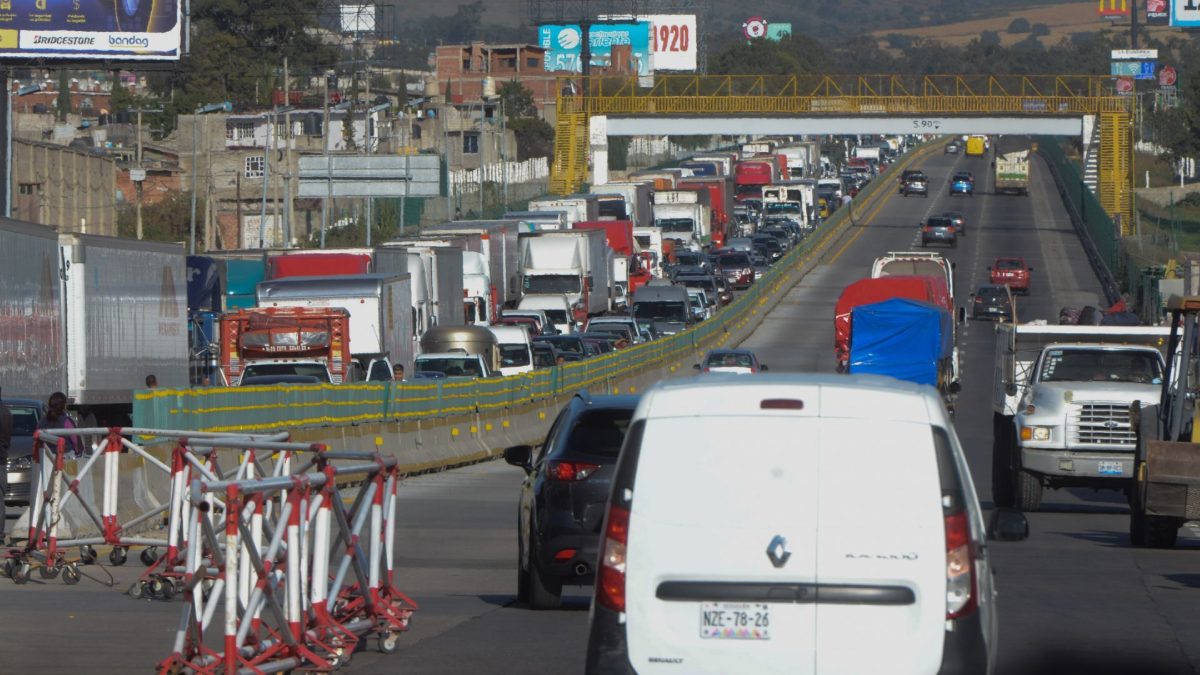 Cierre en la autopista México-Puebla