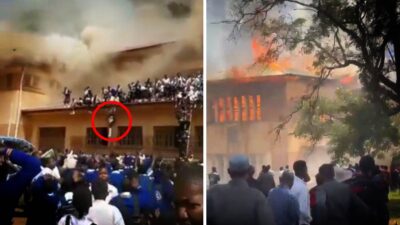 Congo Ninas Saltan Del Techo De Escuela Para Salvarse De Incendio
