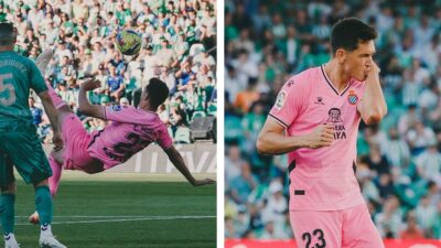 César Montes marca su primer gol en España y fue una chilena