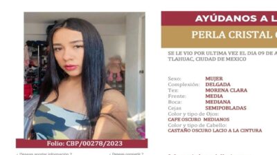 Perla Cristal desapareció en CDMX; la hallan en Guanajuato