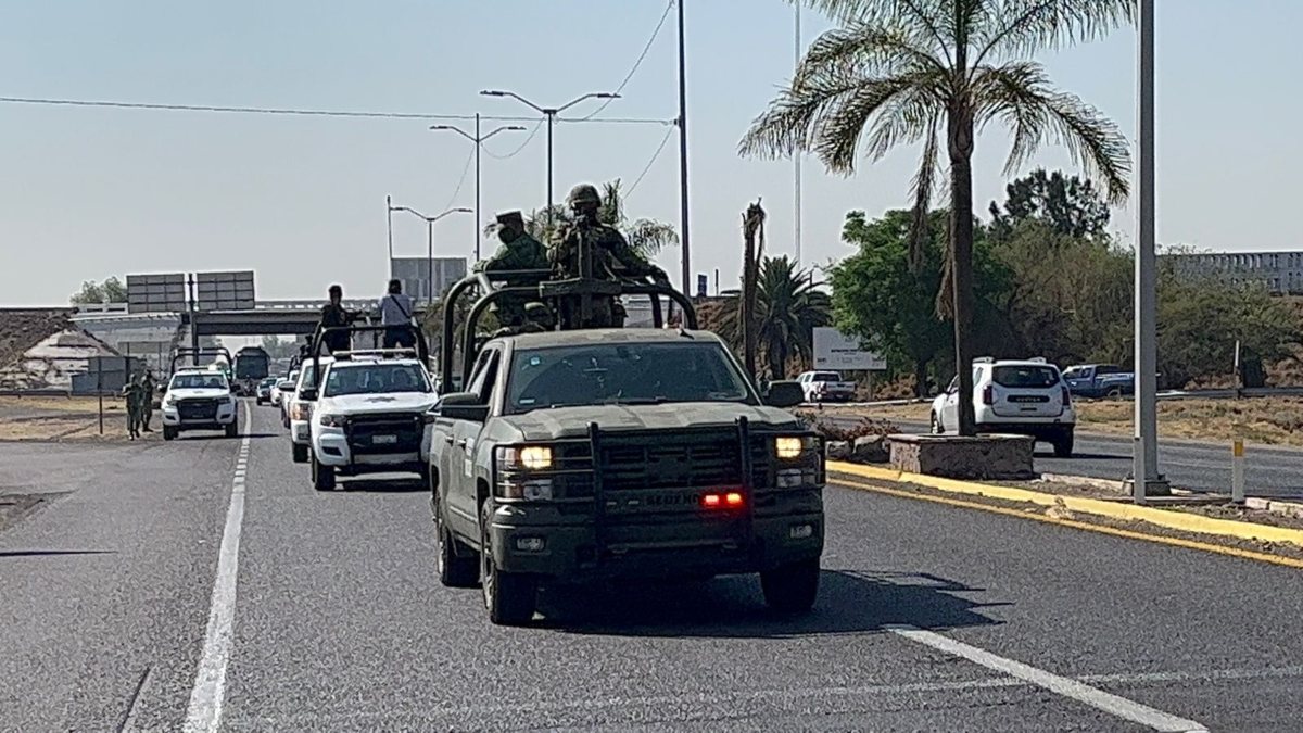 1250 militares llegaron a Guanajuato.