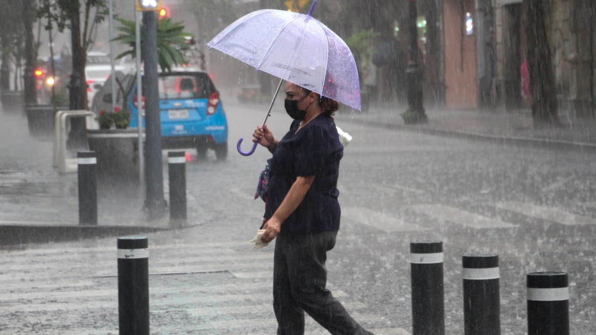 Clima de lluvias y chubascos en la Ciudad de México