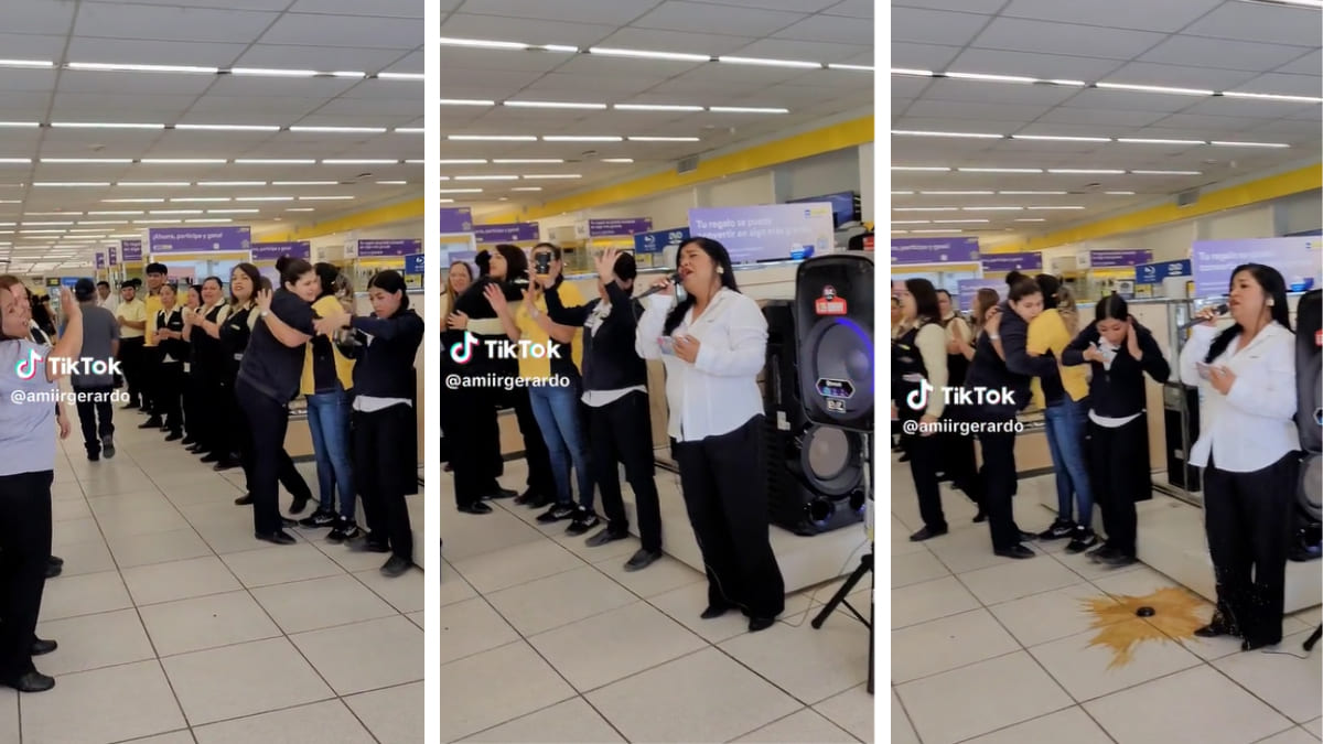 Mama Da Abrazo Y Tira Cafe En Festejo Del Dia De Las Madres En Tienda Departamental