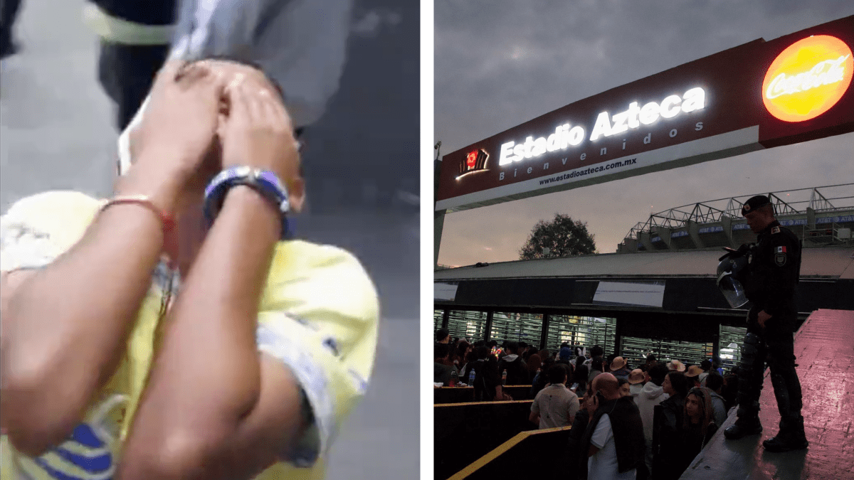 Niño se viraliza al llorar por conocer al Estadio Azteca