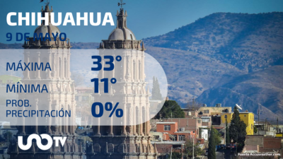 Clima en Chihuahua para el 9 de mayo de 2023