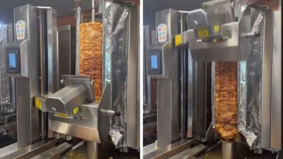 Máquina que corta la carne al pastor